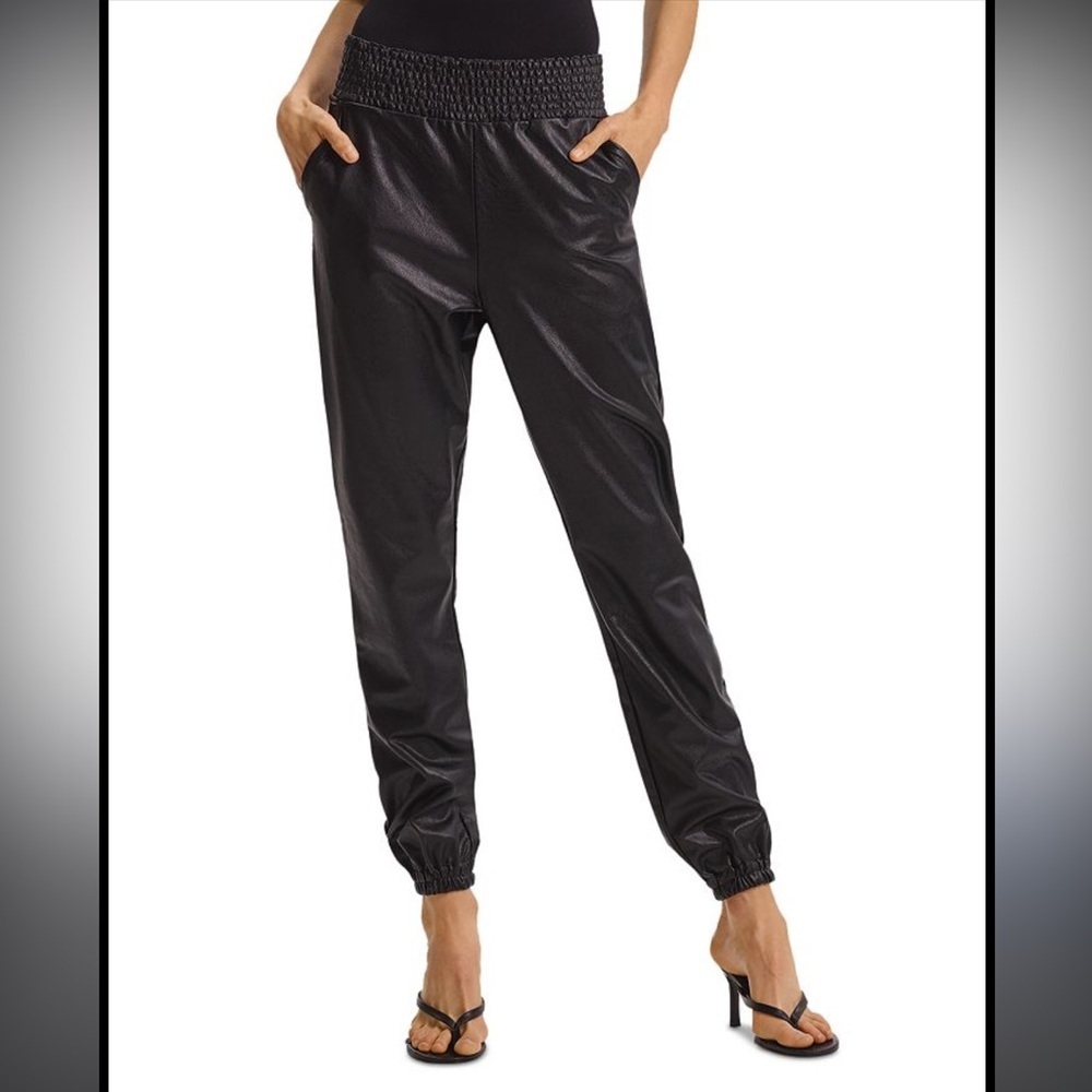 Commando NWOT Faux Leather Black Small Jogger Pants